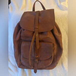 Madewell Brown Leather Backpack